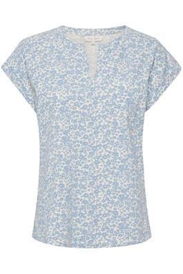 Part Two Kedita T-Shirt-Light Blue Flower Print-Fi&Co Boutique