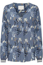 Load image into Gallery viewer, Part Two Pax Blouse-Blue Japanese Print-Fi&amp;Co Boutique
