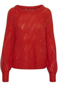 Part Two Tacita Pullover-Fiery Red-Fi&Co Boutique