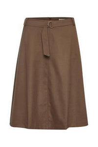 Part Two Taissa Skirt-Dark Camel Melange-Fi&Co Boutique