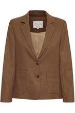 Load image into Gallery viewer, Part Two Talia Blazer-Dark Camel Melange-Fi&amp;Co Boutique
