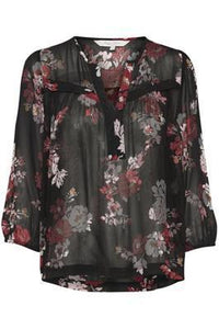 Part Two Vally Blouse-Bouquet Flower Print-Fi&Co Boutique