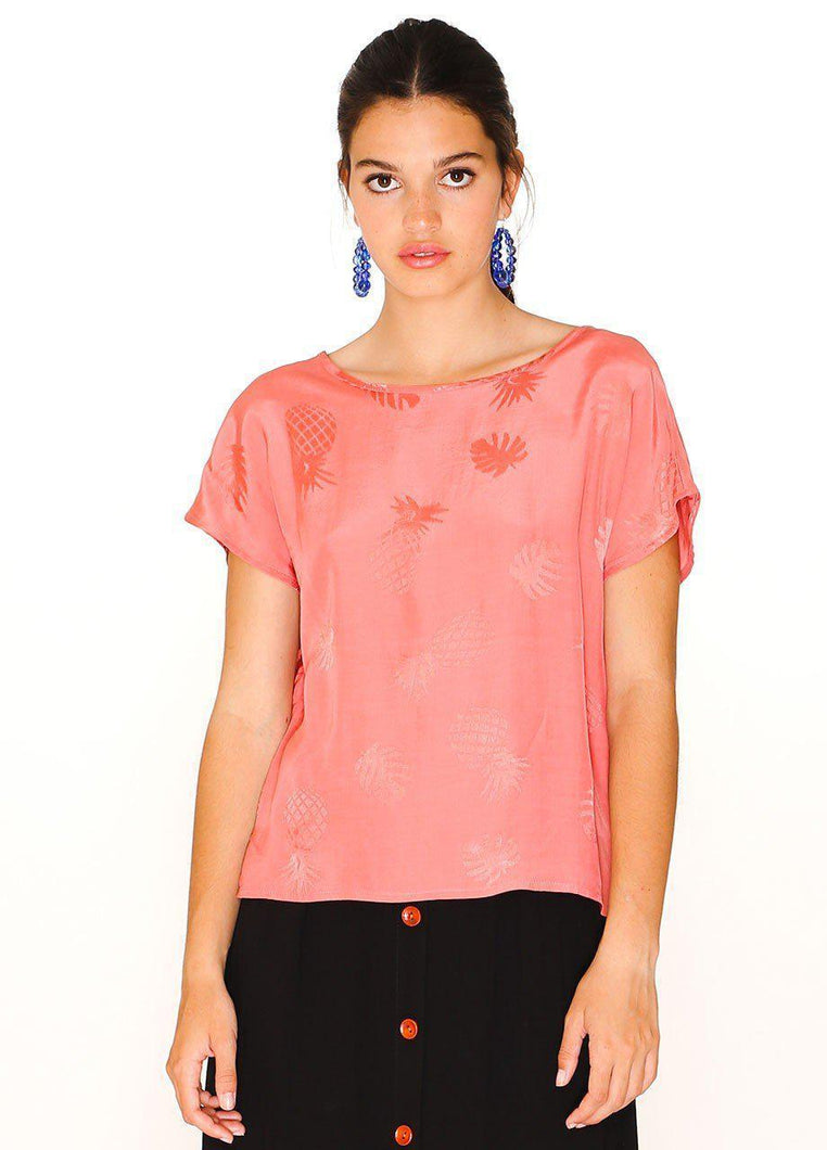 Pepaloves Top Pineapple Coral-Coral-Fi&Co Boutique