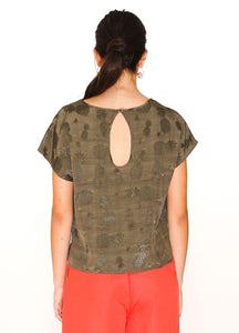 Pepaloves Top Pineapple Khaki-Khaki-Fi&Co Boutique