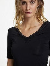 Load image into Gallery viewer, Soaked in Luxury SL clara v-neck-Black-Fi&amp;Co Boutique
