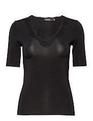 Soaked in Luxury SL clara v-neck-Black-Fi&Co Boutique