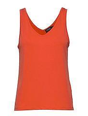 Soaked in Luxury SL Columbine Tank Top-Tangerine Tango-Fi&Co Boutique