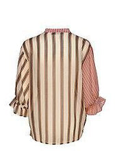 Load image into Gallery viewer, Soaked in Luxury SLAmily Blouse 3/4-Burnt ochre Stripe-Fi&amp;Co Boutique
