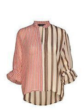 Load image into Gallery viewer, Soaked in Luxury SLAmily Blouse 3/4-Burnt ochre Stripe-Fi&amp;Co Boutique
