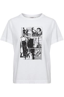 Soaked In Luxury SLCorto T-shirt SS-Broken White-Fi&Co Boutique