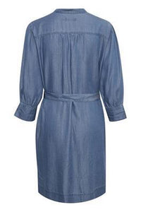 Soaked in Luxury SLDariana Tunic Dress-Medium Blue Denim-Fi&Co Boutique