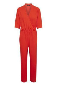 Soaked in Luxury SLGenevieve Jumpsuit-Tangerine Tango-Fi&Co Boutique