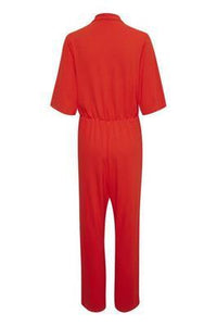 Soaked in Luxury SLGenevieve Jumpsuit-Tangerine Tango-Fi&Co Boutique