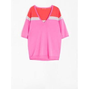 Vilagallo Aurora Sweater Pink and Orange-Pink/Orange-Fi&Co Boutique