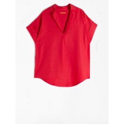 Vilagallo Monica Shirt-Coral Puro Lino-Fi&Co Boutique