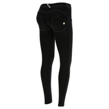 Load image into Gallery viewer, WR.UP® regular-rise skinny-fit trousers in black denim-Black Denim-Fi&amp;Co Boutique
