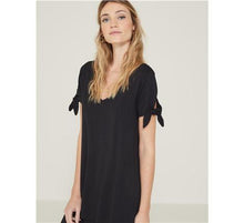 Load image into Gallery viewer, Yerse Double-Layered Dress-Black-Fi&amp;Co Boutique
