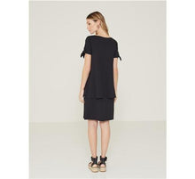 Load image into Gallery viewer, Yerse Double-Layered Dress-Black-Fi&amp;Co Boutique
