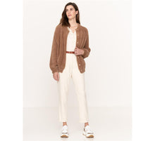 Load image into Gallery viewer, Yerse Faux fur knit bomber-Camel-Fi&amp;Co Boutique
