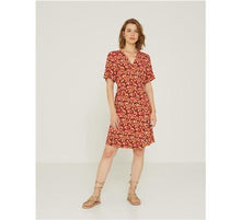 Load image into Gallery viewer, Yerse Flowy Wrap Dress-Granate-Fi&amp;Co Boutique
