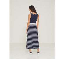 Load image into Gallery viewer, Yerse Long Skirt with Elastic Waistband-Navy-Fi&amp;Co Boutique
