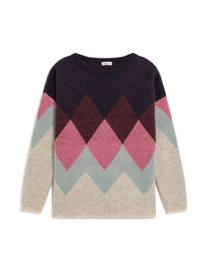 Yerse Multicolor jacquard jumper-Multicolor-Fi&Co Boutique