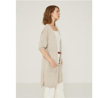 Load image into Gallery viewer, Yerse Organic-linen maxi cardigan-Natural-Fi&amp;Co Boutique
