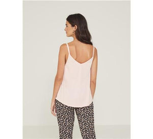 Yerse Sateen Camisole Top-Pale Pink-Fi&Co Boutique