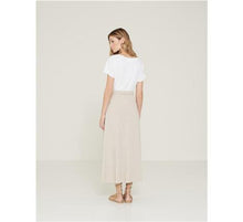 Load image into Gallery viewer, Yerse Slub-Cotton Skirt-Stone-Fi&amp;Co Boutique
